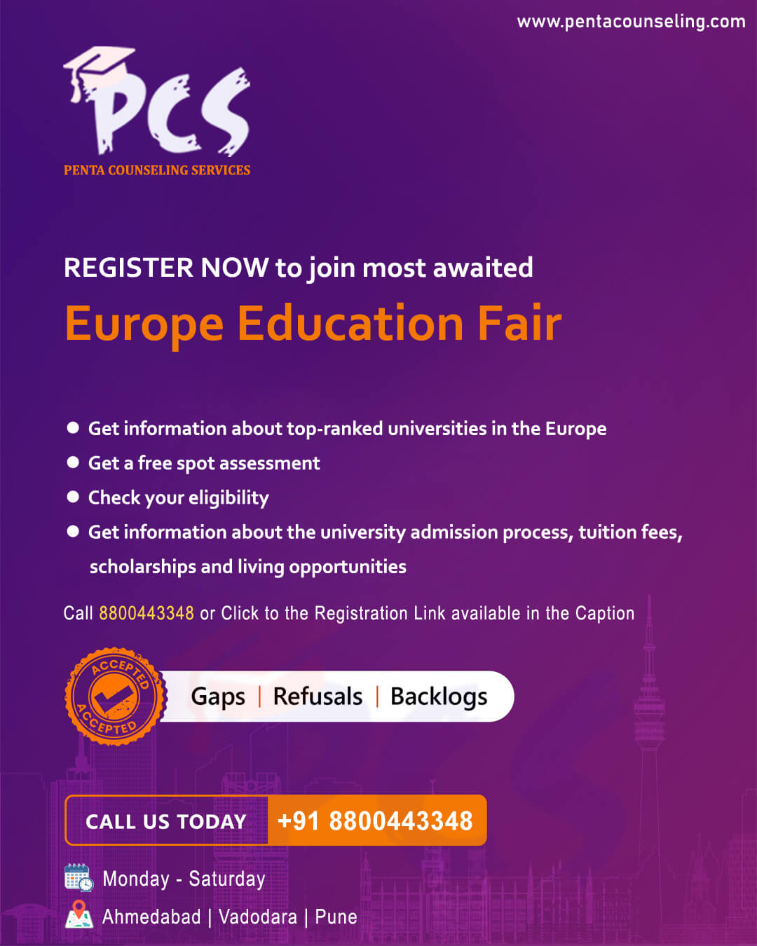 Study FREE in Europe