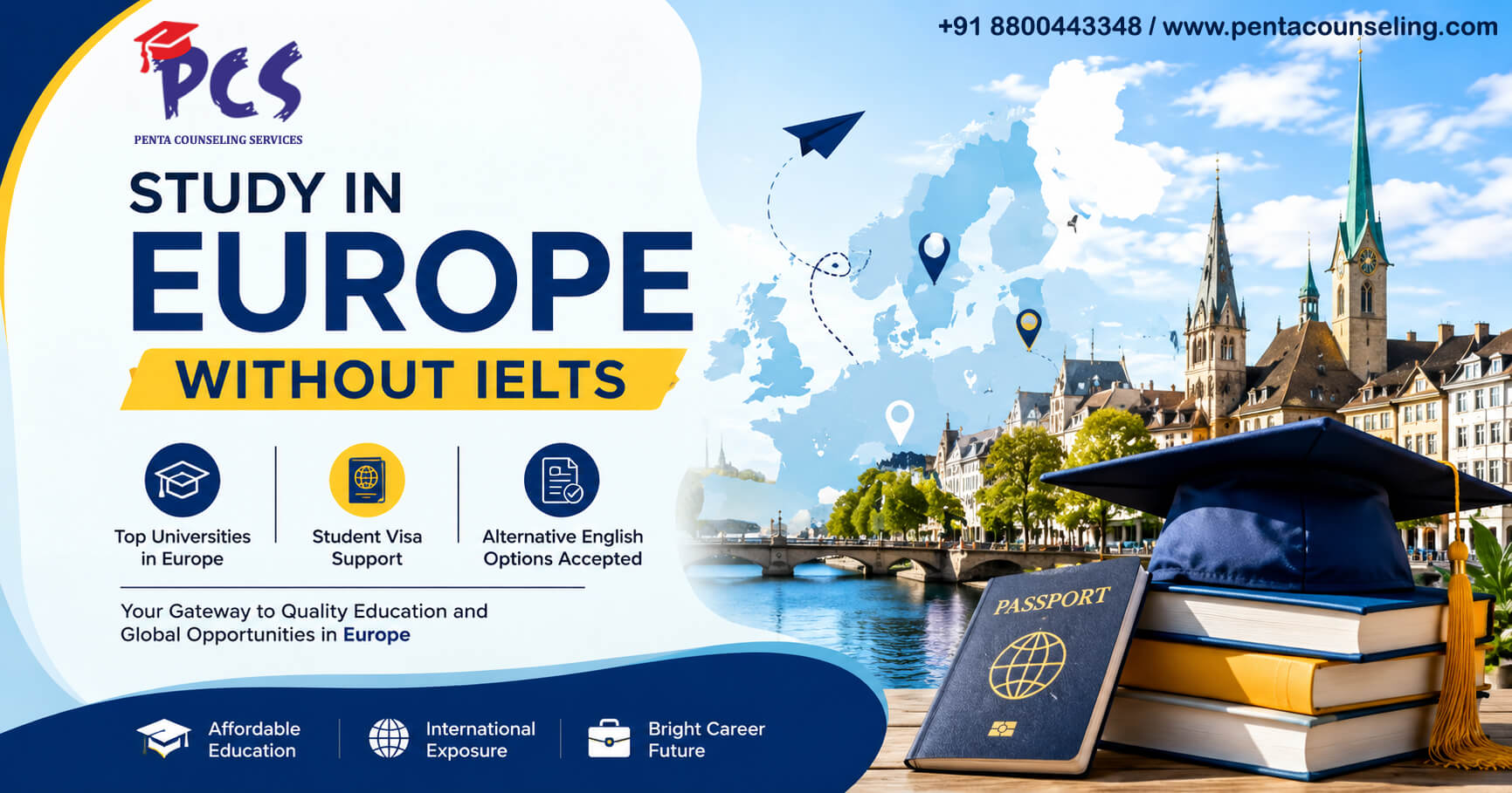 Study in Europe without IELTS